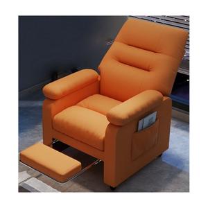 Игровое кресло Insdea SQMA015-III, фиксированные ножки, с подставкой для ног, оранжевый