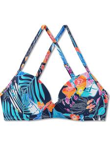 Верх бикини Schiesser, цвет dunkelblau/bunt