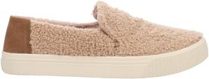 Женские кеды TOMS Sunset с искусственной овчиной без шнурков - коричневые