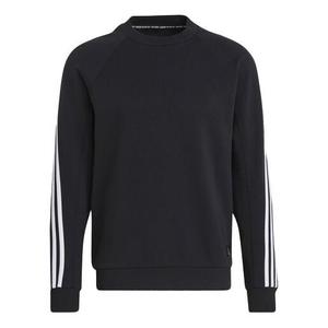 Толстовка adidas M FI Crew Sportswear 3-Stripes Sweatshirt Black, черный