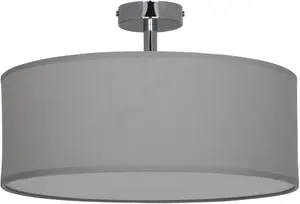 Näve потолочный светильник "Нью-Йорк", 3 лампочки, лампа E27 | без лампочек, простой Ø 40,00 см, Высота: 24,00 см., серый