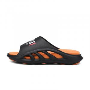 British knights Тапочки-слайды мужские, черно-оранжевые