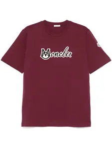 Футболка с нашивкой-логотипом Moncler, красный