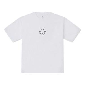 Футболка smiley short sleeve t-shirt 'white' Converse, белый