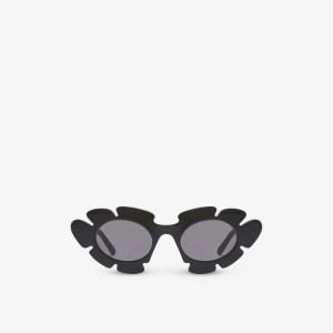 Солнцезащитные очки Loewe x Paula's Ibiza G000270X03 в форме цветка из ацетата ацетата Loewe, черный