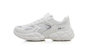 WARRIOR Дышащие и износостойкие высокие массивные кроссовки женские белые серые