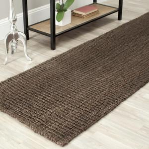 Ковер Safavieh Natural Fiber NF447 с толстым ворсом, 427х76 см, коричневый