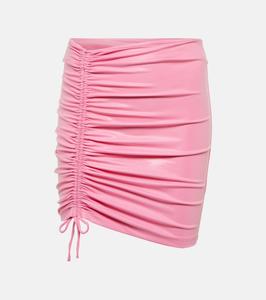 Мини-юбка Margaritta со сборками Rotate, Fuschia Pink