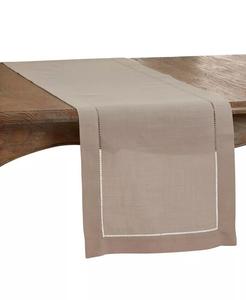 дорожка с вышитой каймой Saro Lifestyle, бежевый