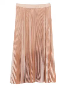 Плиссированная юбка миди Fabiana Filippi, нейтральный