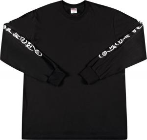 Лонгслив Supreme Clayton Patterson Long-Sleeve Tee 'Black', черный