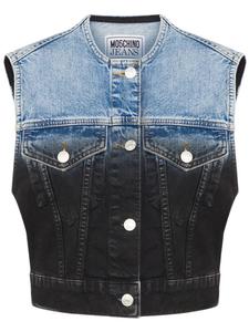 MOSCHINO JEANS жилет с эффектом градиента, черный