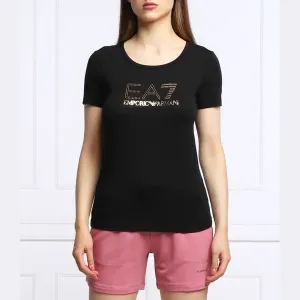 Футболка стандартного кроя Ea7, черный