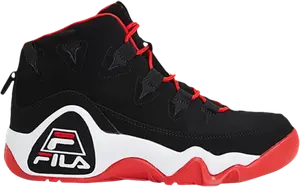 Кроссовки Grant Hill 1 Black Red, черный