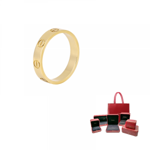 Cartier 2010-2020 Маленькое кольцо «Любовь» из 18-каратного желтого золота