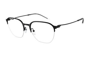 EMPORIO ARMANI Пластиковая оправа квадратной формы для очков мужская черная, Black