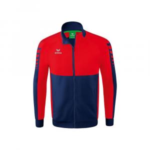 Толстовка Erima Six Wings Worker Full Zip, красный