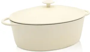 Жаровня Krüger Savanna с крышкой, кремовый