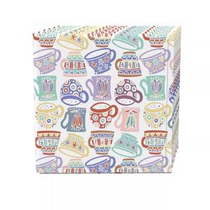 Набор салфеток из 4 шт., 100 % хлопок, 20x20 дюймов, кружки с абстрактным рисунком