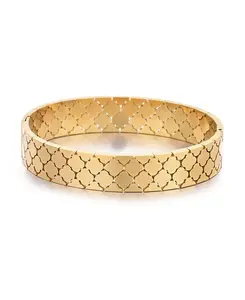 Золотой браслет с клевером, устойчивый к потускнению Adornia, gold