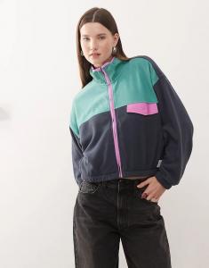 Флисовая куртка Quiksilver Kedai с застежкой-молнией цвета индийских чернил