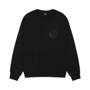 Свитер Stussy Dot Stamp Crew Pigment Dyed, Black