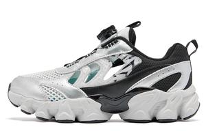 Кроссовки детские Whale Wave 2.0 с противоскользящим покрытием и износостойким низким верхом QIAODAN, серый/серебряный