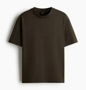 Футболка H&M Loose Fit, темно-зеленый