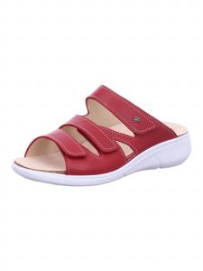 Finn Comfort Мюли 'Kiribati' в красном цвете