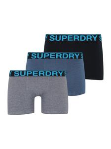 Боксеры Superdry, цвет Azure/Dark blue/mottled grey/Black