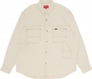Рубашка Supreme Denim Painter Shirt 'Natural', загар