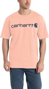 Мужская футболка Carhartt с коротким рукавом и большим фирменным логотипом, Tropical Peach