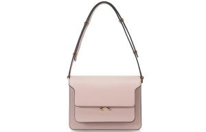 Сумка женская из кожи коровы розовая MARNI