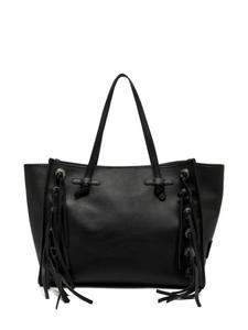 Сумка-тоут Marcella из кожи с бахромой GIANNI CHIARINI, черный