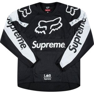 Топ Supreme x Fox Racing Moto Jersey Top 'Black', черный