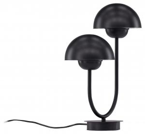 Настольная лампа, черная, современная, металлическая, IP20 P & B, черный