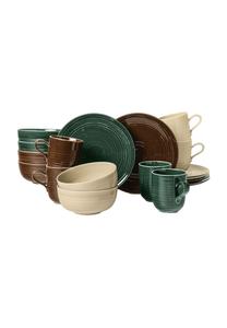 Набор для завтрака Терра, 18 предметов Seltmann Weiden, зеленый/песочный/коричневый