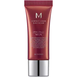 Bb-крем с фильтром spf42/pa+++ для лица 25 теплый беж Missha M Perfect Cover, 20 мл