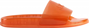 Сланцы Gucci Slide Sandal Transparent Orange, оранжевый