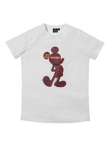 ONOMATO! Белая футболка с короткими рукавами и изображением Микки Мауса