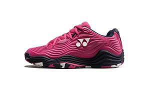 SHTF5 Нескользящие Дышащие Амортизирующие Низкие Теннисные Туфли Женские Розовые YONEX, Темно-Розовый