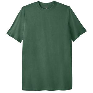 Мужская легкая, удлиненная футболка с круглым вырезом Kingsize Big & Tall без усадки KingSize, цвет Vintage Green