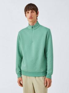 Поло гольф свитер с молнией на четверть от Double-Knit Ralph Lauren, Faded Mint