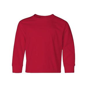 Футболка Dri-Power youth long sleeve 50/50 Jerzees, True Red