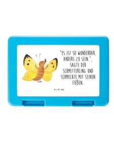 Mr. & Mrs. Panda Бенто-бокс с бабочкой «Серная бабочка» и надписью белого цвета