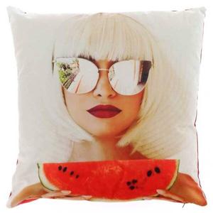 Декоративная подушка Unique Living SS2023, 45x8x45 см цвет multicolor/rot