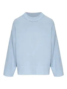 Вязаный свитер с круглым вырезом Samsoe Samsoe, синий