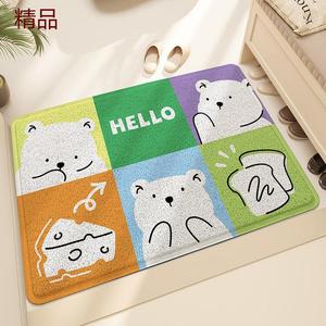 Dajiang Ковер 120х180 см с мишкой для прихожей, устойчивый к грязи и износу, Sandscan