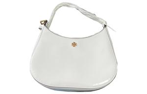 Сумка Emerson Leather Crescent через плечо хобо маленького размера женская белая TORY BURCH