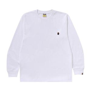 Футболка BAPE One Point Long-Sleeve Tee 'White'